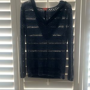 Tommy Bahama Knot Crochet Sweater